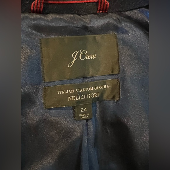 J. Crew 24 navy and white wool coat as seen on Meghan Markle, GUC. - Picture 6 of 12